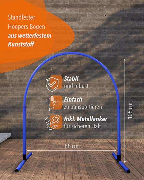 Hoop aus Kunststoff, blau/bunt